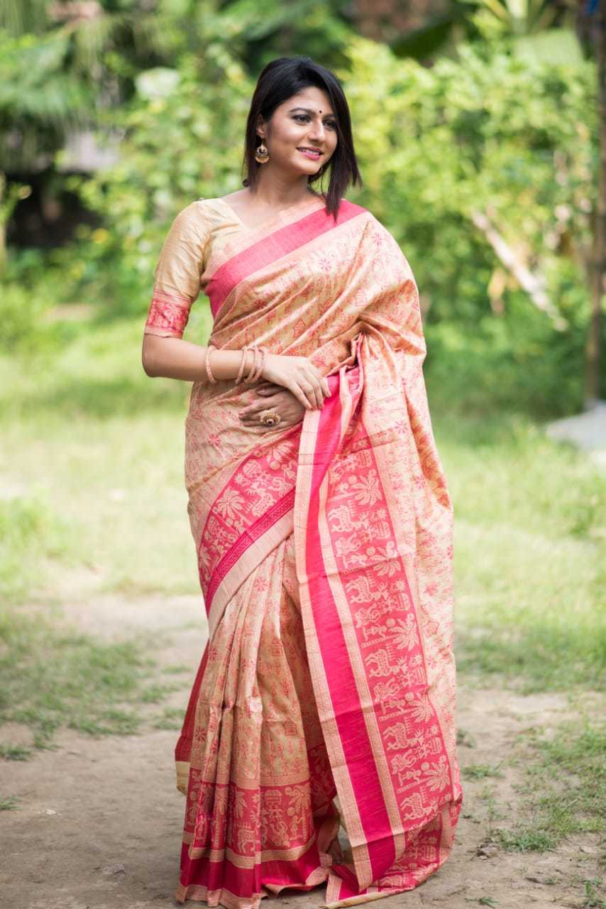 Woven Tussar Silk Saree