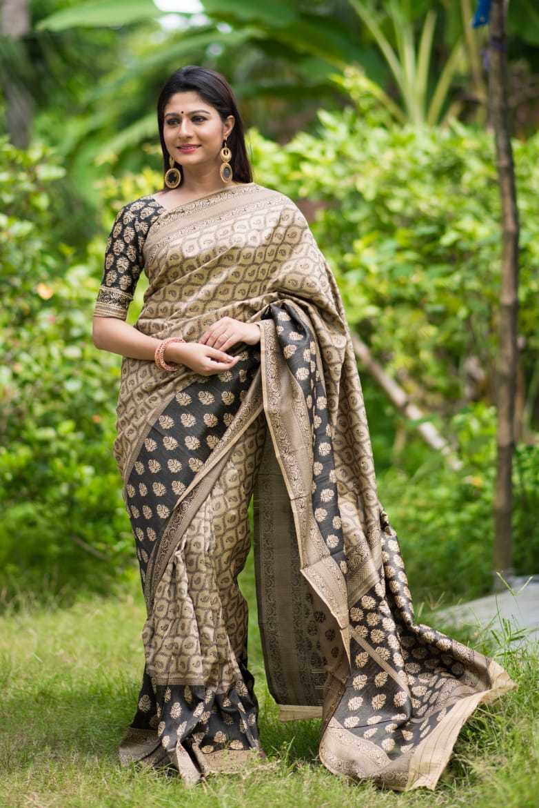 Woven Tussar Silk Saree