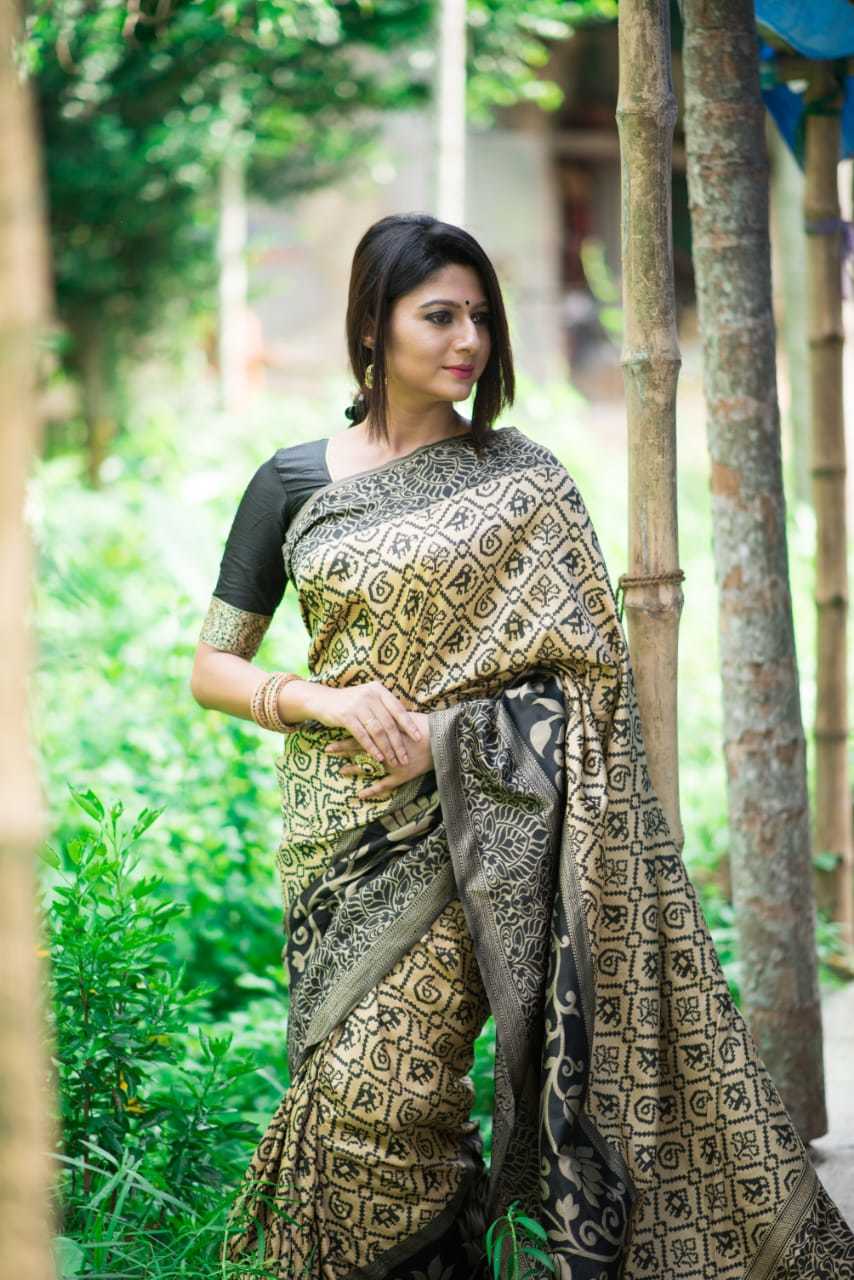 Woven Tussar Silk Saree