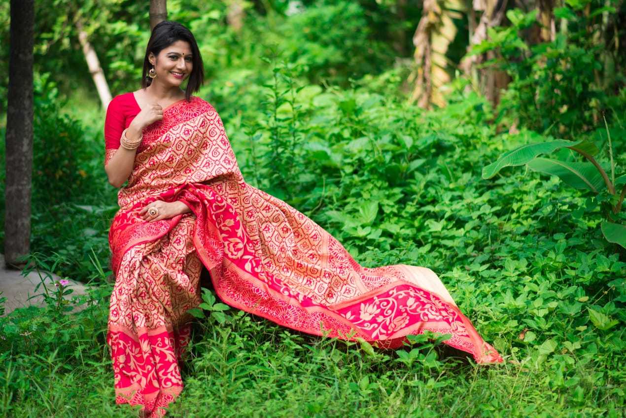 Woven Tussar Silk Saree