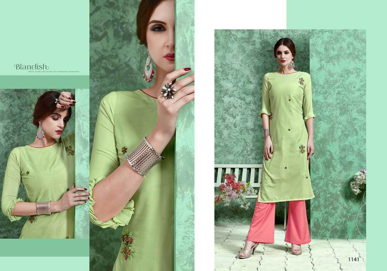 Dry Cleaning Pure Muslin Straight Cut Kurti With Plazzo