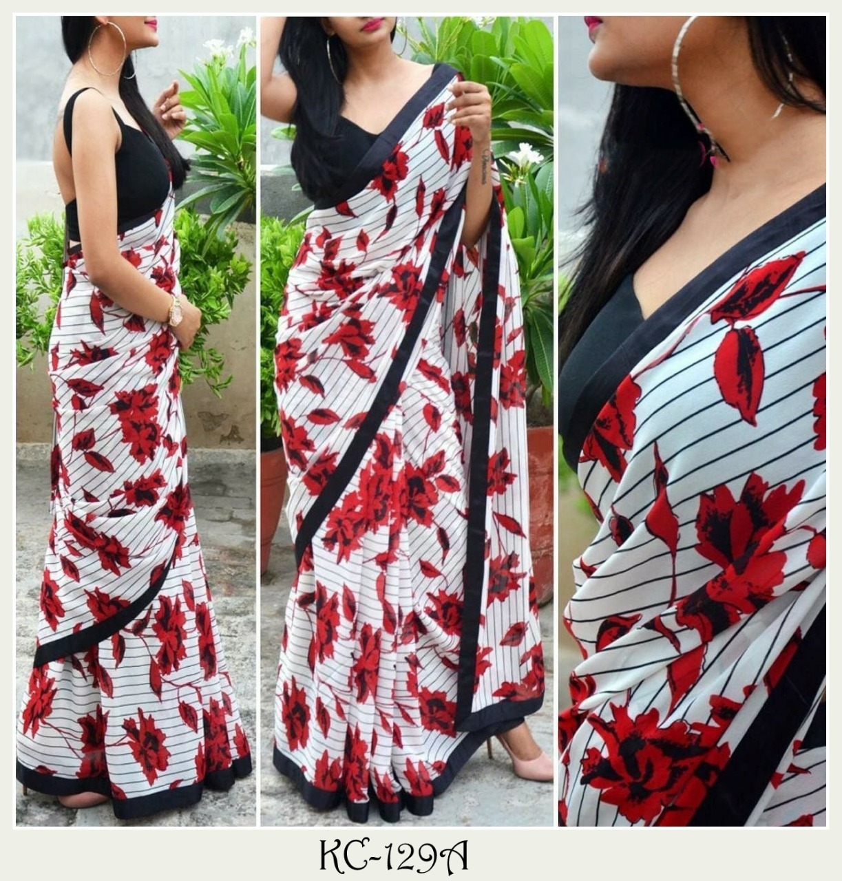 Latest Georgette Printed Saree Collection