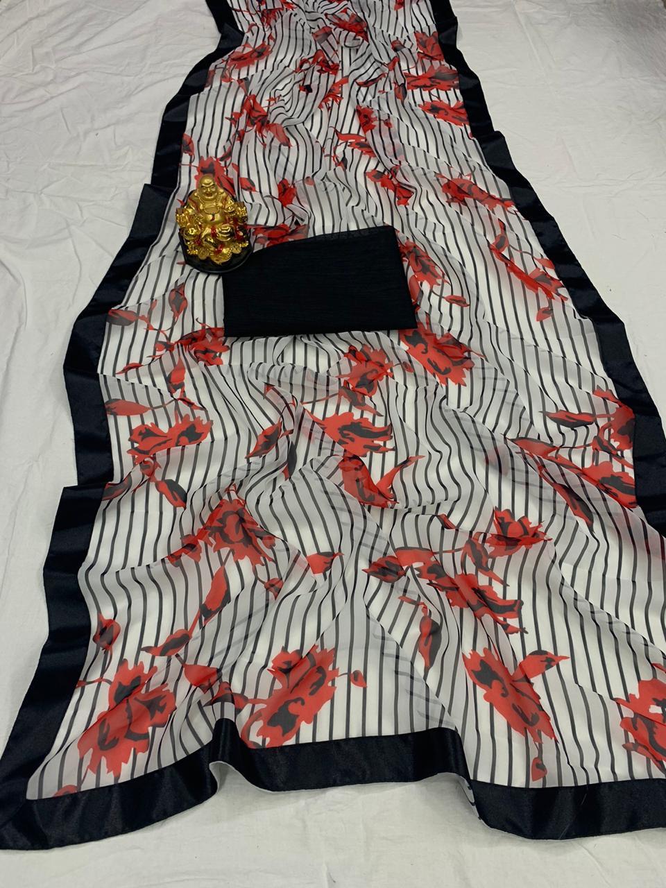 Latest Georgette Printed Saree Collection