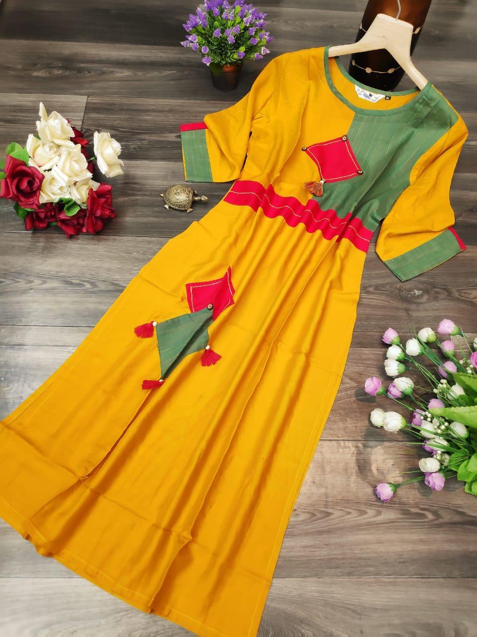 Fancy Heavy Reyon Kurti