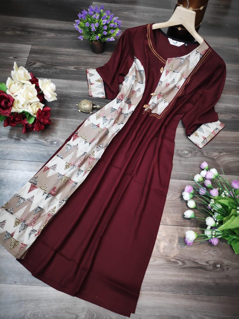 Fancy Heavy Reyon Kurti