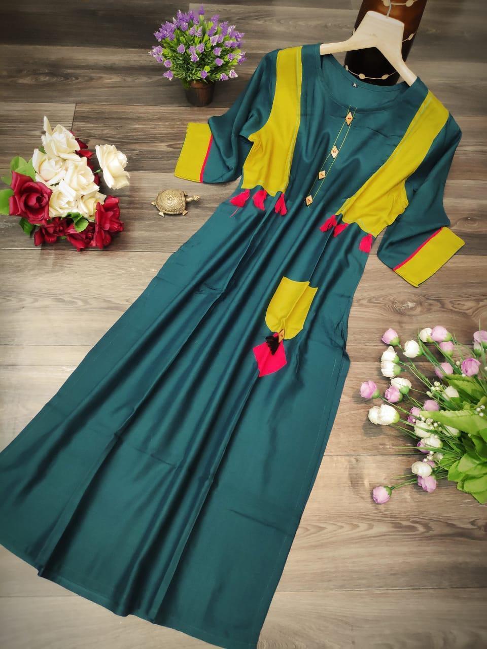 Fancy Heavy Reyon Kurti