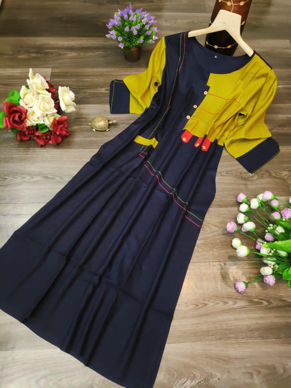 Fancy Heavy Reyon Kurti