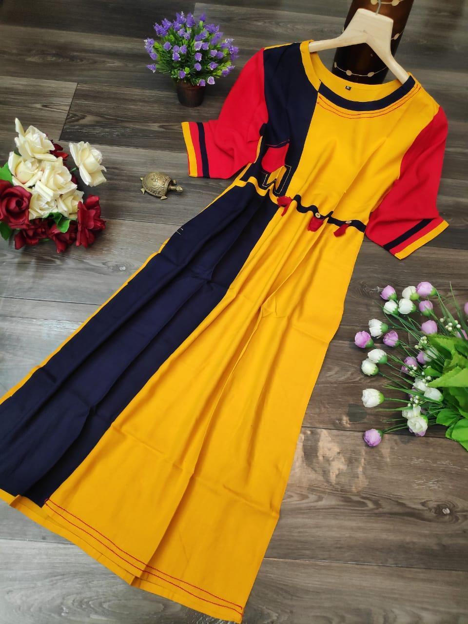 Fancy Heavy Reyon Kurti