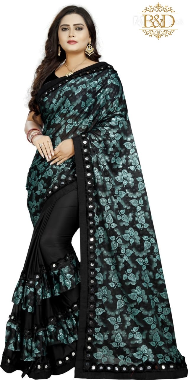 Fancy Designer Ruffle Saree