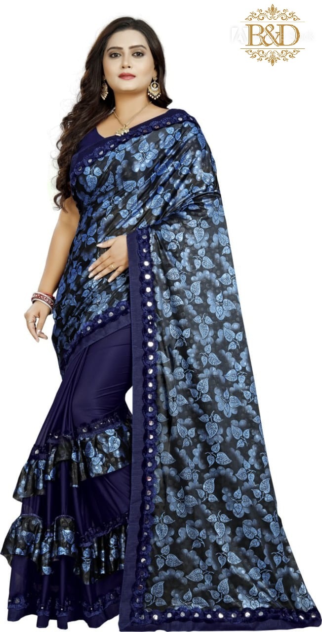 Fancy Designer Ruffle Saree