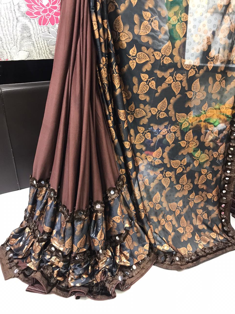 Fancy Designer Ruffle Saree