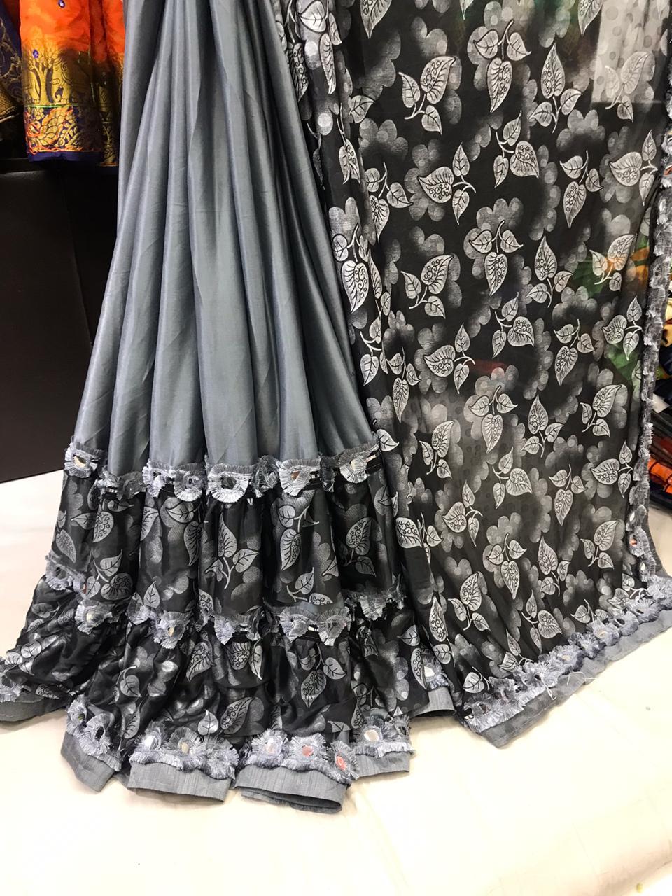 Fancy Designer Ruffle Saree