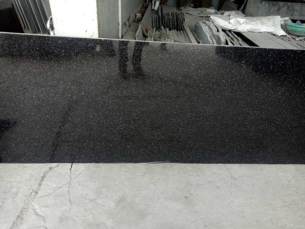 Black Galaxy - Granite Paving | 20mm Thickness, Polished Finish, Variable Dimensions, Ideal For Paving And Countertops, Elegant Black Color