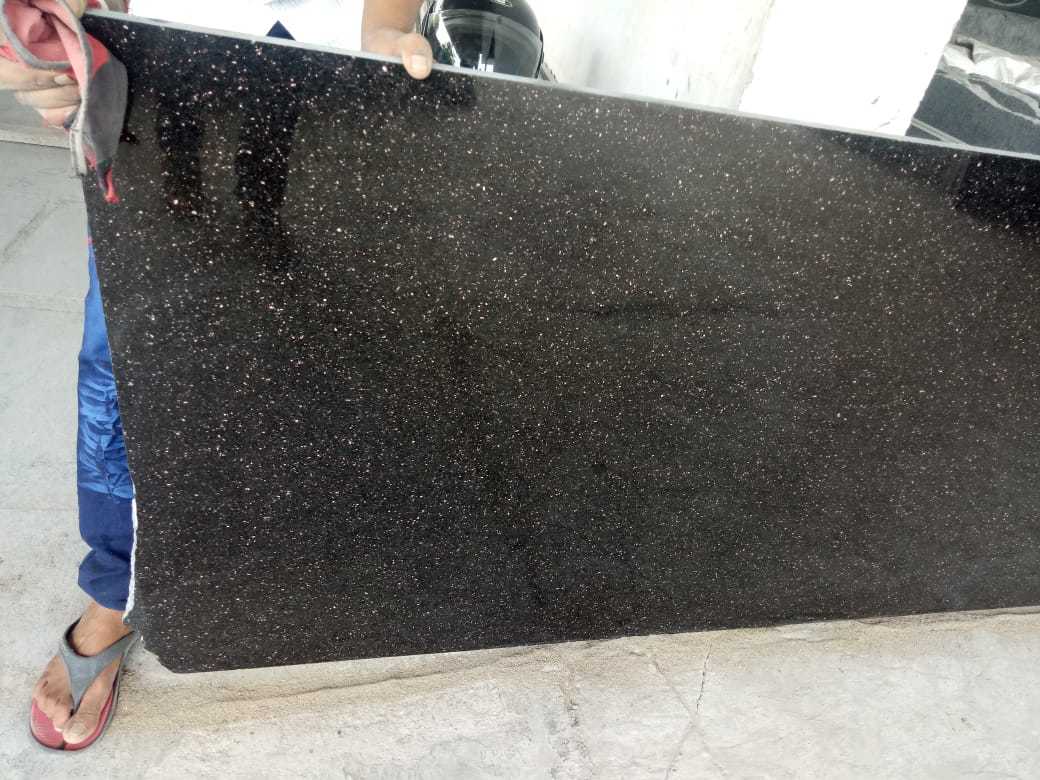 Black Galaxy - Granite Paving | 20mm Thickness, Polished Finish, Variable Dimensions, Ideal For Paving And Countertops, Elegant Black Color