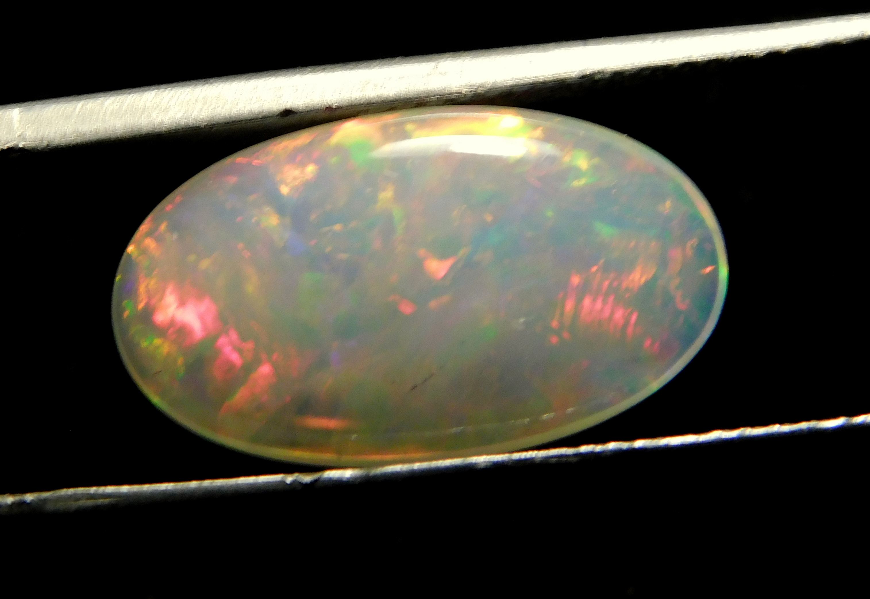 Ethiopian Opal - 3.80 Carat 10x17 Mm Oval Cabochon | 100% Natural Welo Fire Gemstone Quality