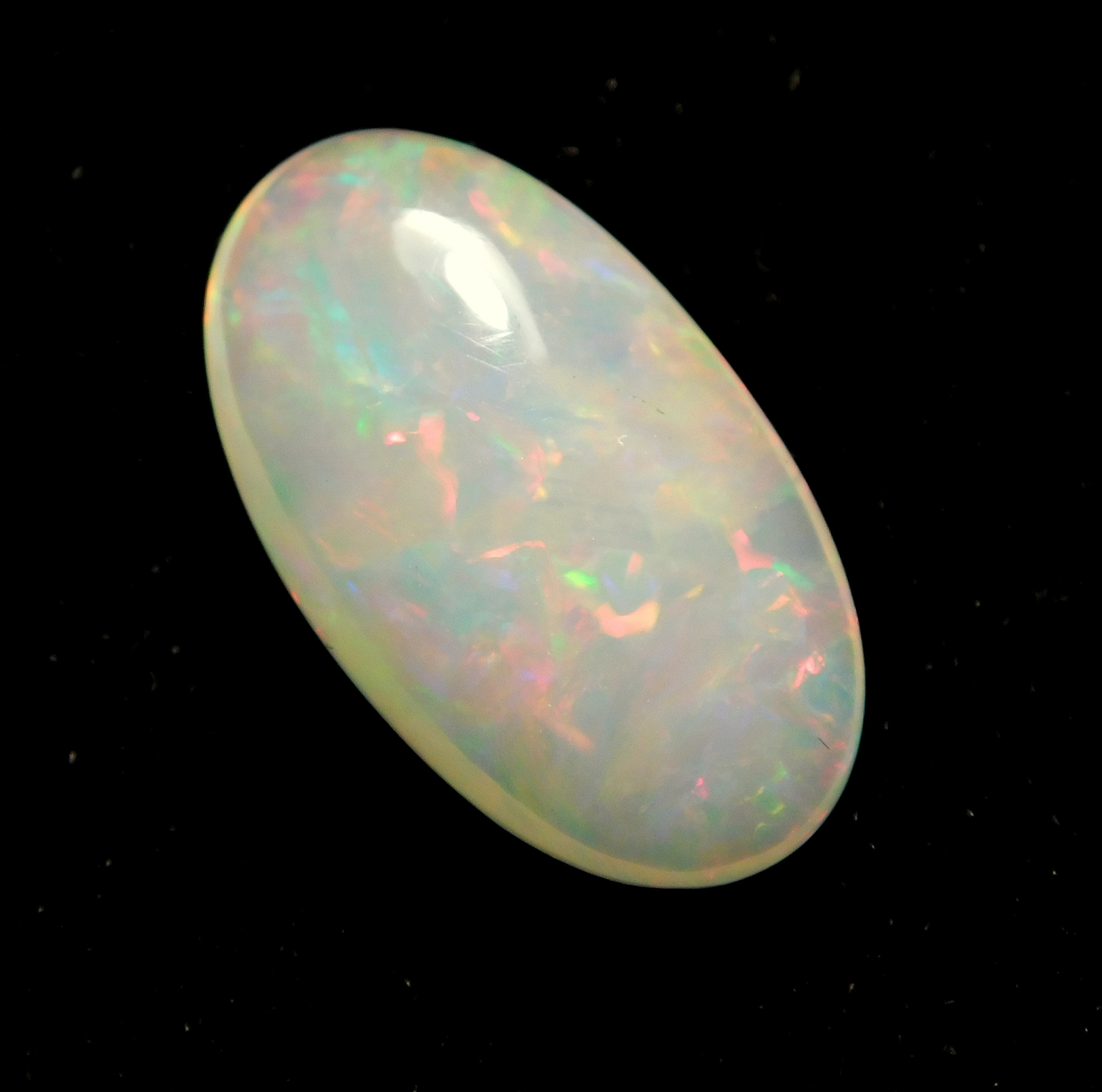 Ethiopian Opal - 3.80 Carat 10x17 Mm Oval Cabochon | 100% Natural Welo Fire Gemstone Quality