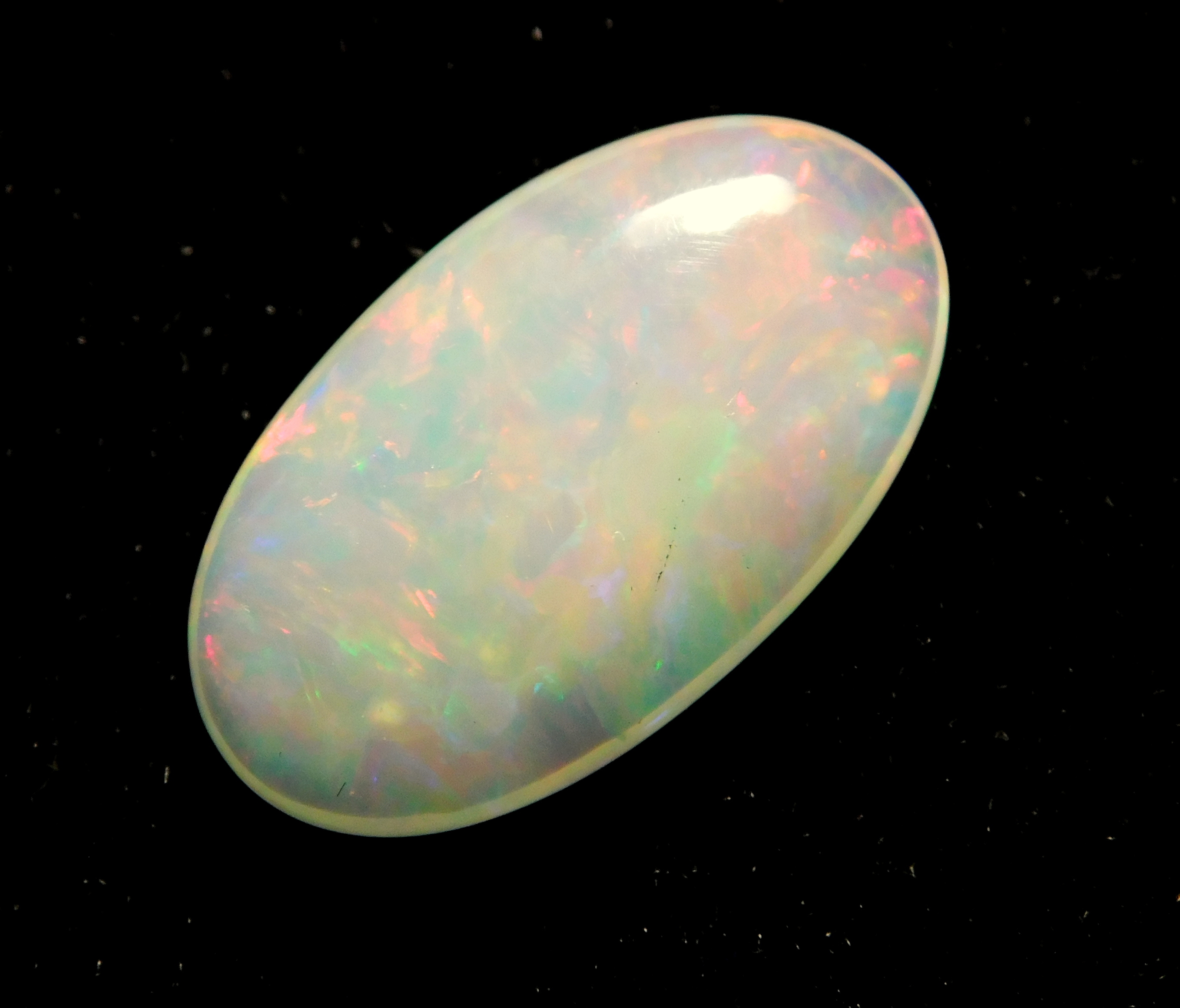 Ethiopian Opal - 3.80 Carat 10x17 Mm Oval Cabochon | 100% Natural Welo Fire Gemstone Quality