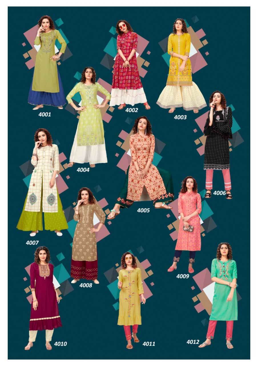 Dry Cleaning Rayon Embroidery Wholesale Kurti