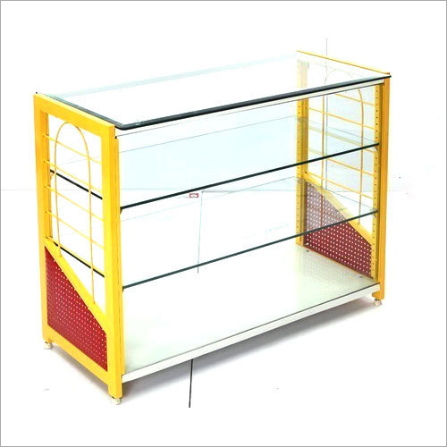 4 Tier Glass Display Counter