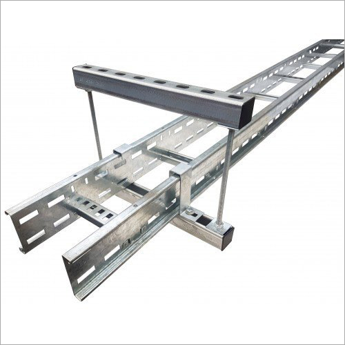 Cable Tray Support - Aluminum, 50mm - 1500mm Size | Hot-Dip Galvanized, Powder Coated, Corrosion Resistant, Silver Finish