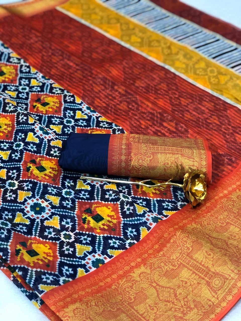 Linen Printed Sarees