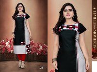 Multi Crepe Kurti