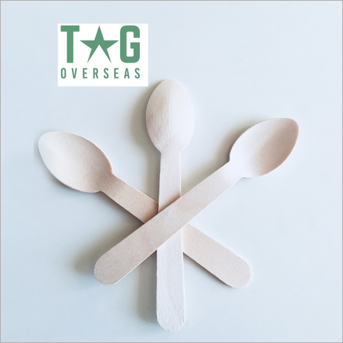 Disposable Wooden Spoon - Wooden Material, Rigorously Tested for Quality Assurance | Ideal for Eco-Friendly Dining Solutions