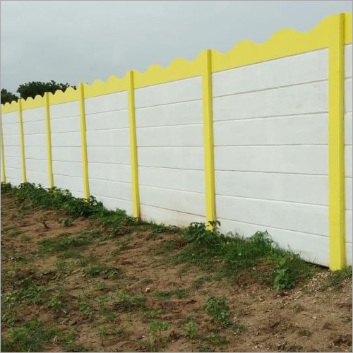 Precast Compound Wall - Rugged Concrete, Customized Size | Durable, Suitable for Landscaping, Soundproofing, and Security