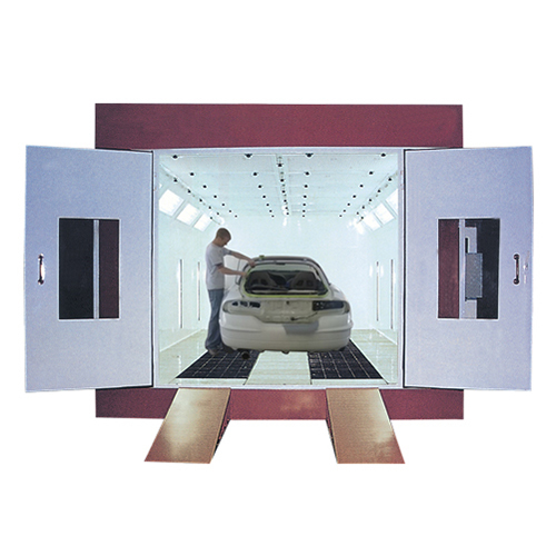 Paint Booths - Steel Frame, 10' x 12' x 8' Dimensions | LED Lighting, 1,000 CFM Airflow, HEPA Filters, Digital Control System, Down Draft Design