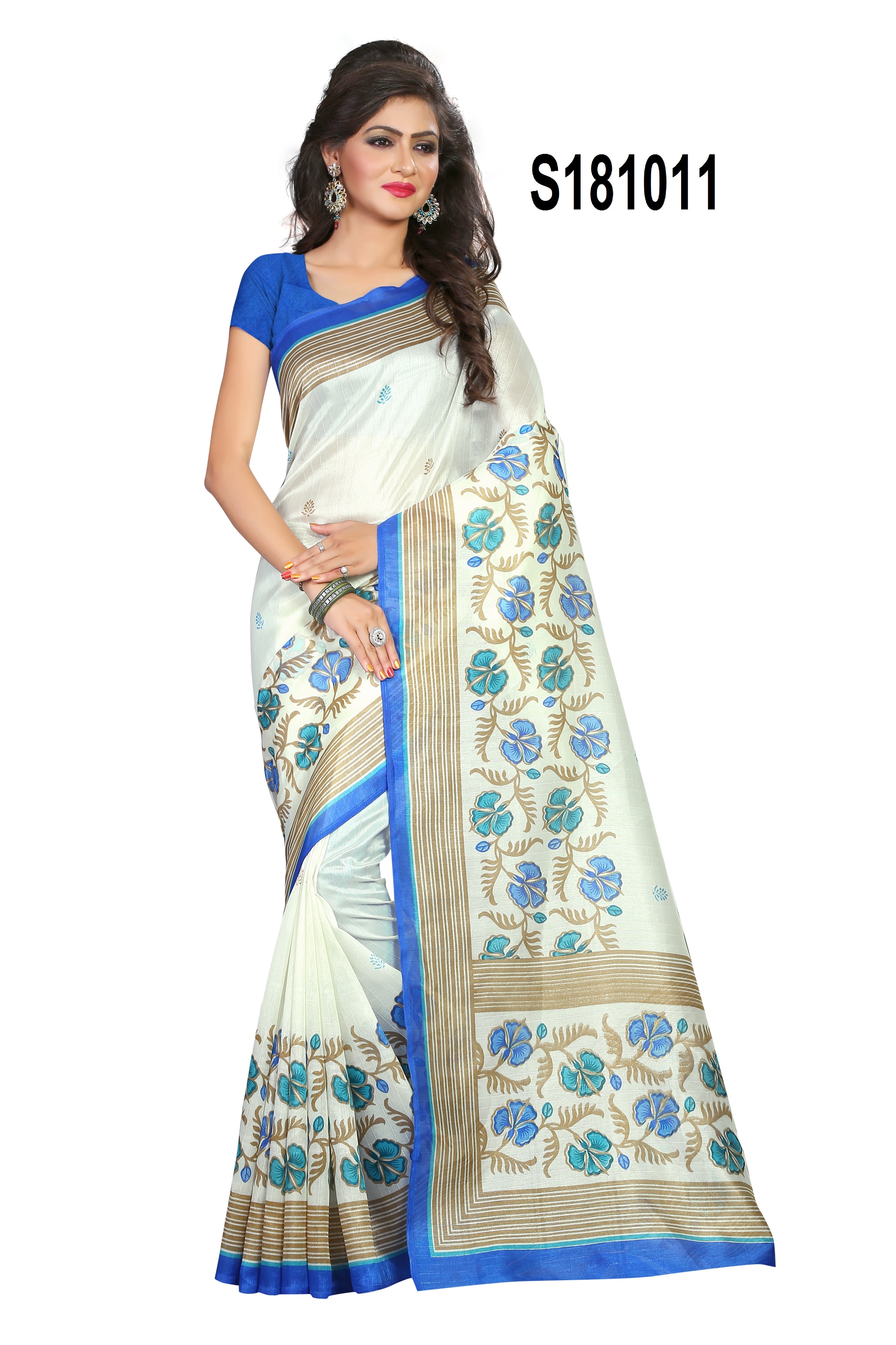 Degienr Bhagalpuri Silk Saree - Art Silk, Multi Color | Printed Pattern For All Seasons