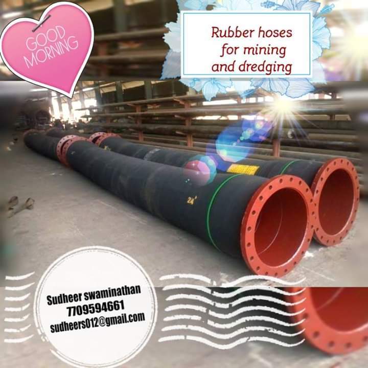 Fly Ash Hose - Rubber, 50-1000 Mm I/d | Grey, Custom Lengths & Pressure Options