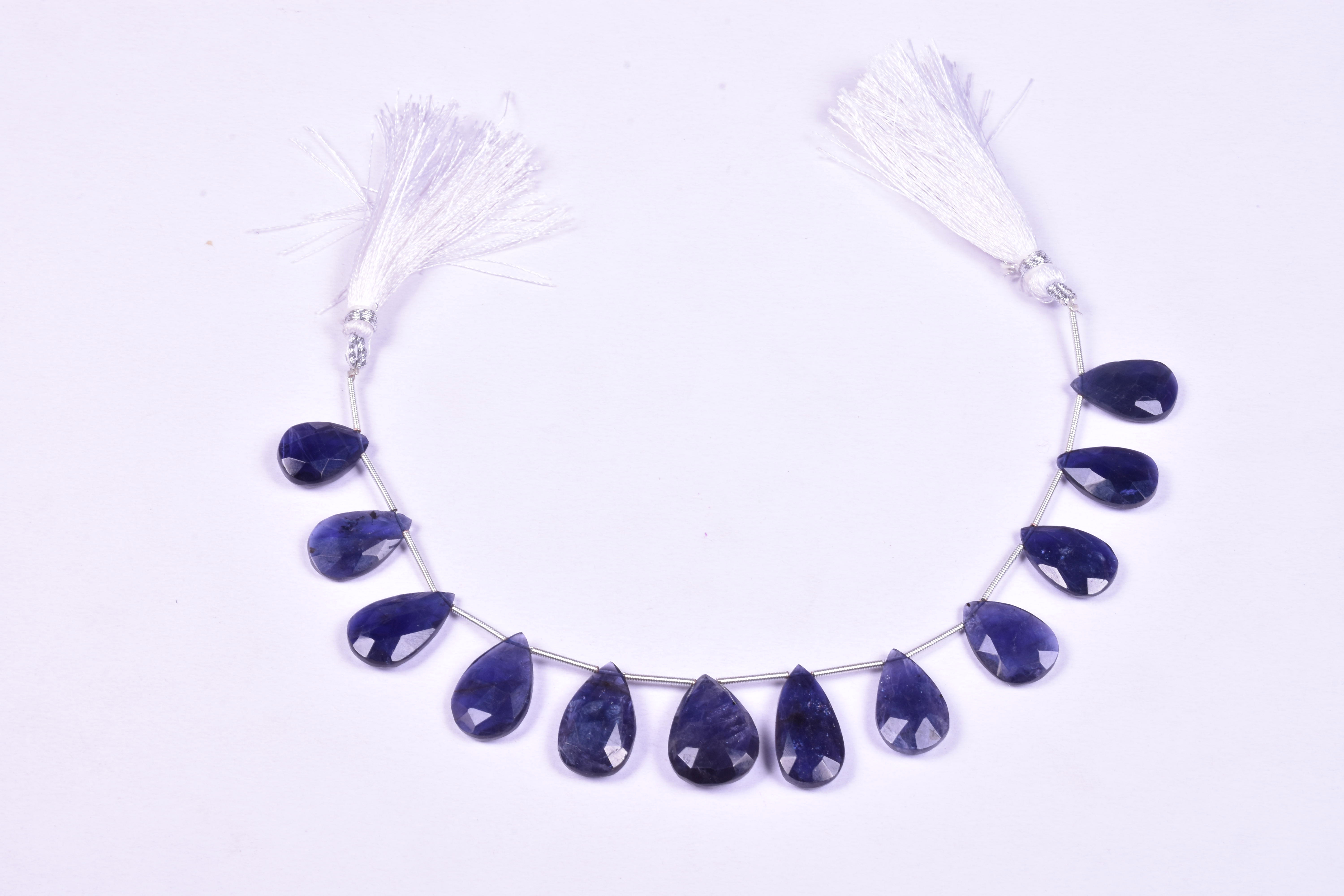 Iolite Pears Beads