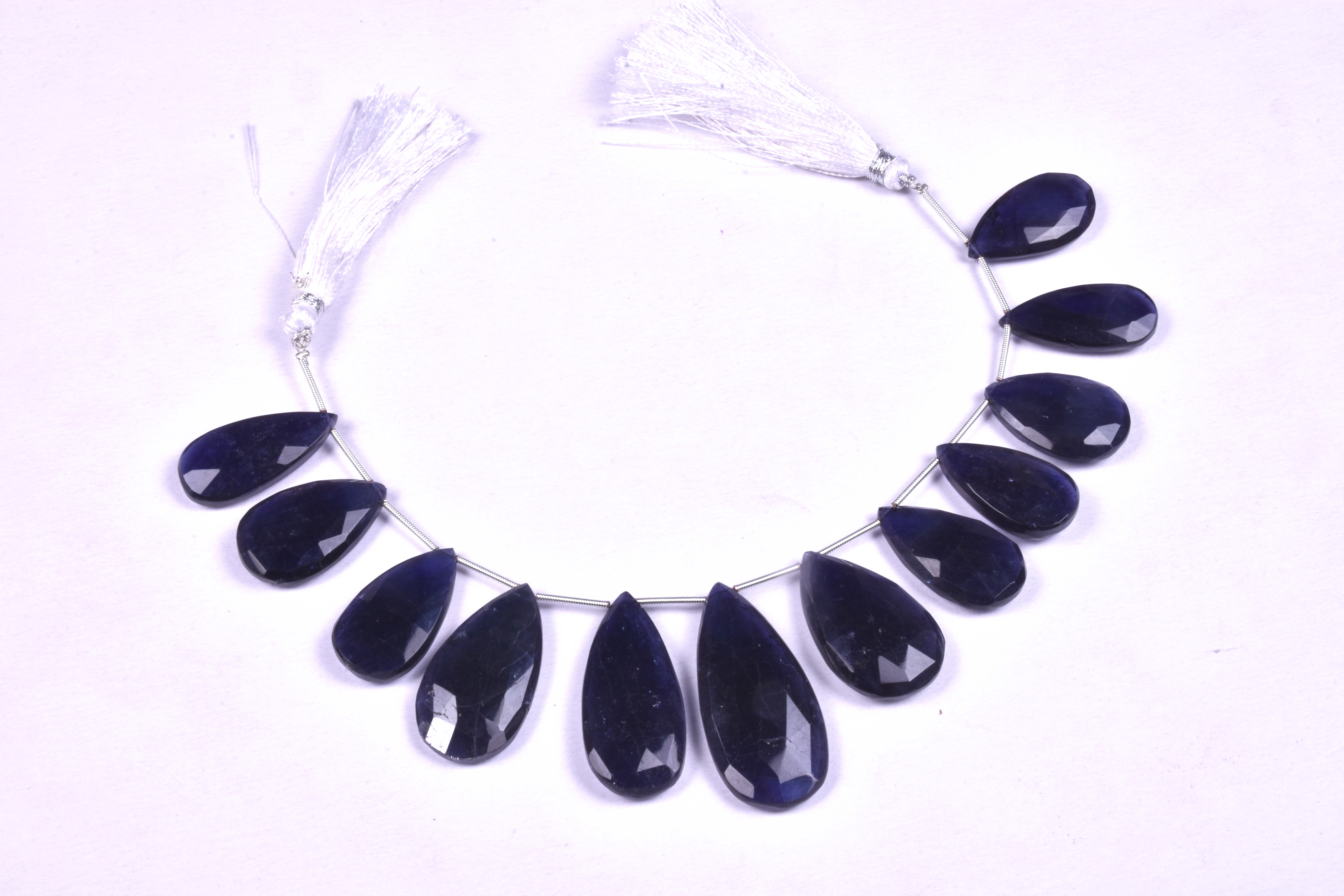Iolite Pears Beads