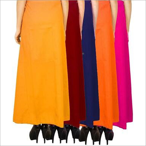 Available In Multicolour Free Size Cotton Petticoat