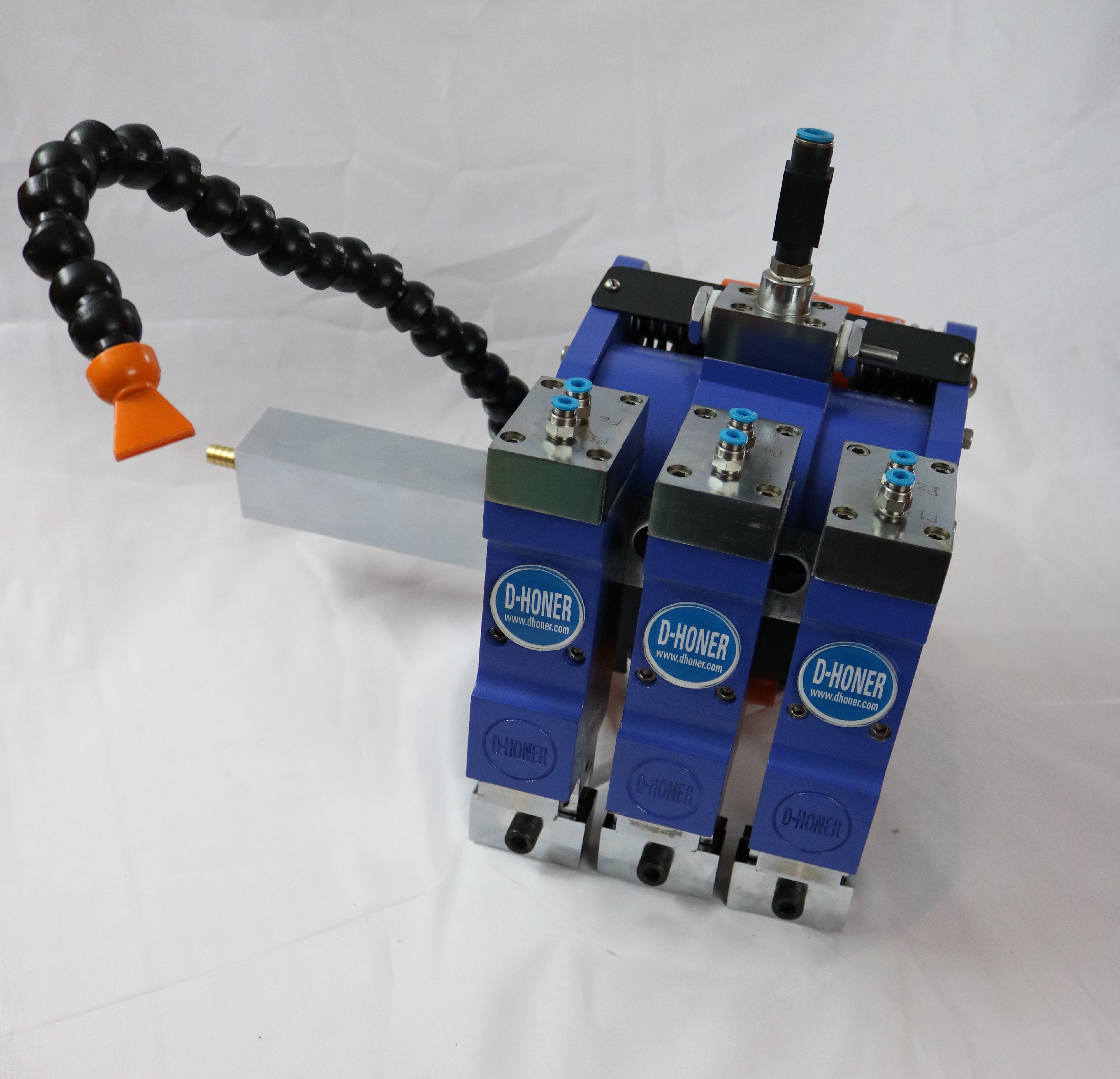 Triple Head Super Finishing Machine - Color: Blue
