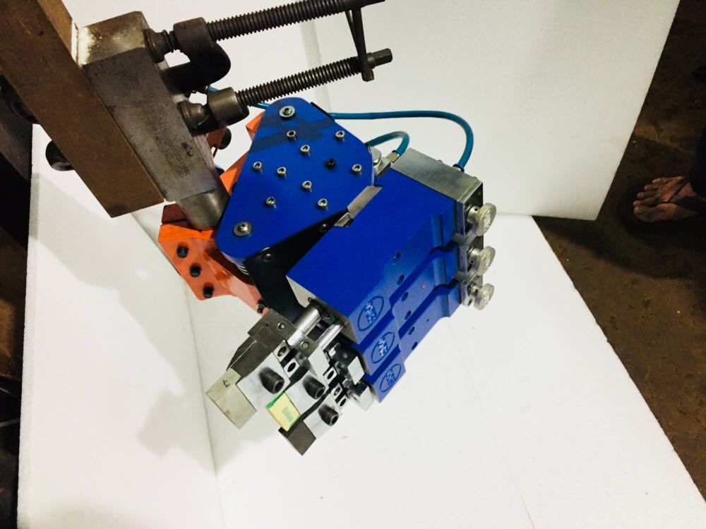 Triple Head Super Finishing Machine - Color: Blue