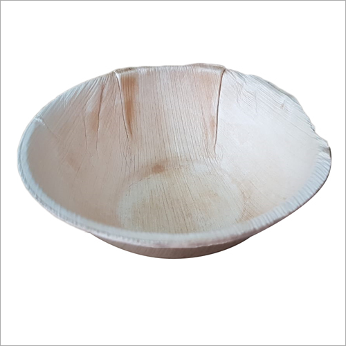 Disposable Areca Leaf Bowl - 4 to 5.5 Inch Circular Size | Eco-Friendly, Moisture-Proof, Smooth Texture
