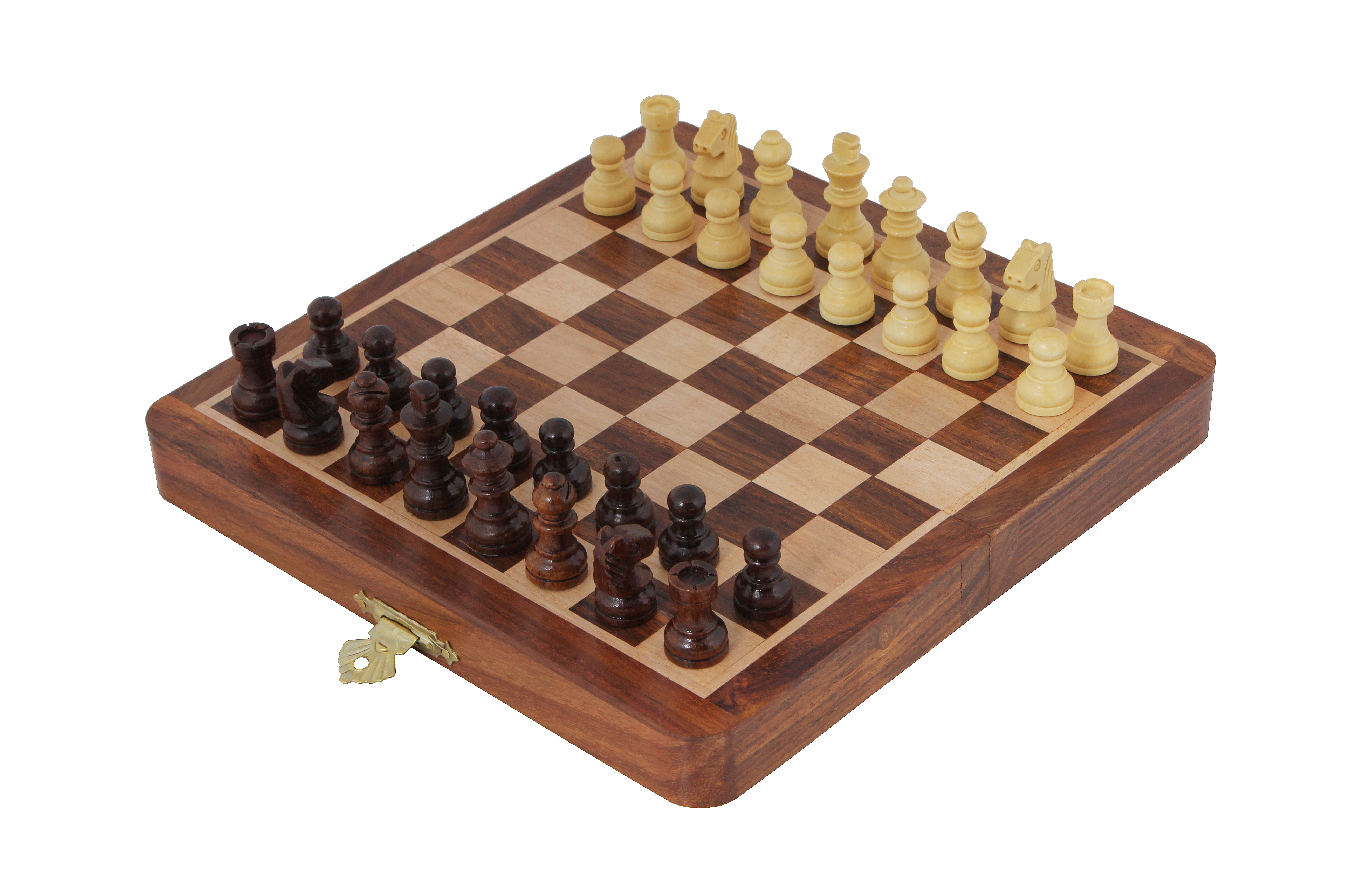 Wooden Chess Set - Solid Hardwood, All Sizes Available | Termite Resistant, Moisture-proof, Smooth Finish, Protective Packaging