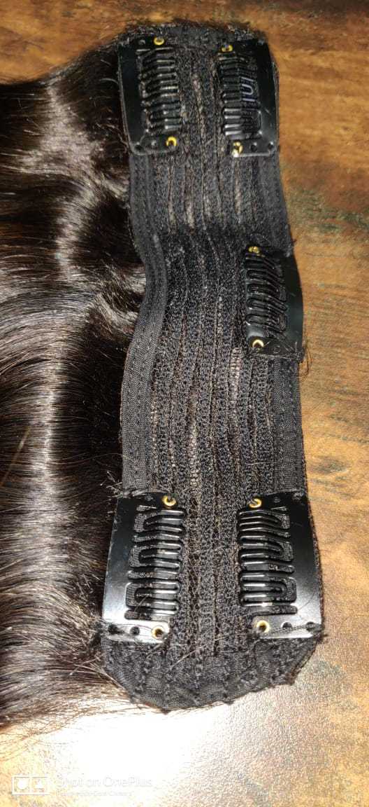 Hair Extension - 100% Remy Human Hair, 10-30 Inch Curly, Black | Clip-on, Tangle-free, Washable, Easy Diy Application