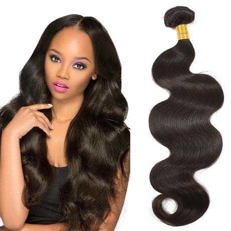 Weft Hair - 100% Human Hair, Length 10 To 30 Inch, Color Black | Comfortable, Easy To Use, Natural, Versatile