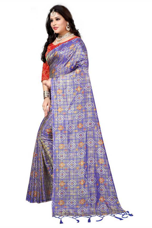 Purple Silk Saree