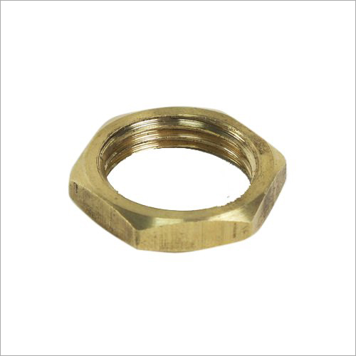 Brass Lock Nut - Grade-A Hexagonal Design with Premium Metallic Polish | Durable, Ideal for Industrial and Commercial Applications