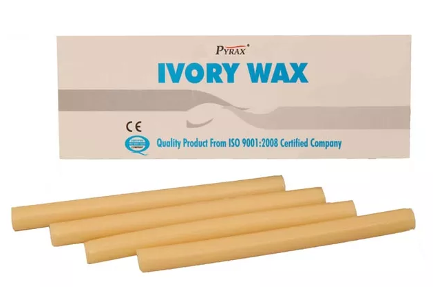 Dental Ivory Wax - Paraffin Wax With Micro Wax Composition 10 Sticks Per Pack (Approx. 60 Gms) 3-year Shelf Life For Crowns & Bridges