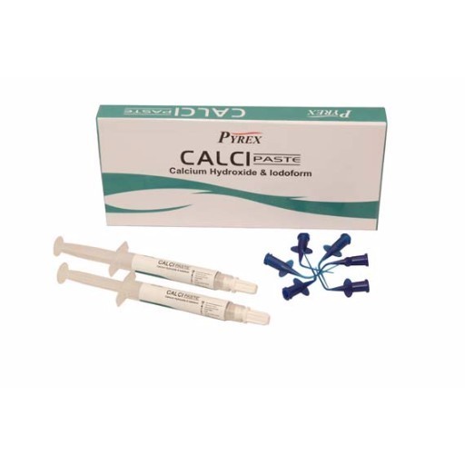Calcium Hydroxide Iodoform Paste - 2 X 3g Syringes, Non Hardening Formula For Enhanced Antibacterial & Radiopacity