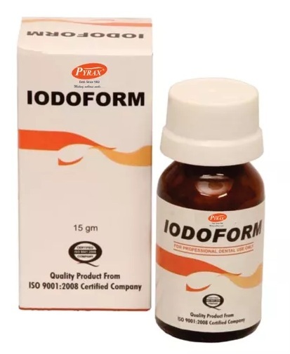 Iodoform Powder - Pure Iodoform, 15 G Glass Bottle | Mild Analgesic, Antiseptic, Portable, Non-disposable, 3-year Shelf Life