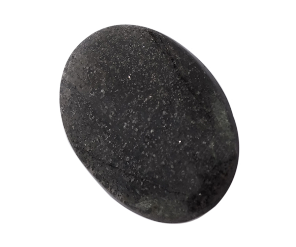 Natural Colorless Solid Black Sun Stone