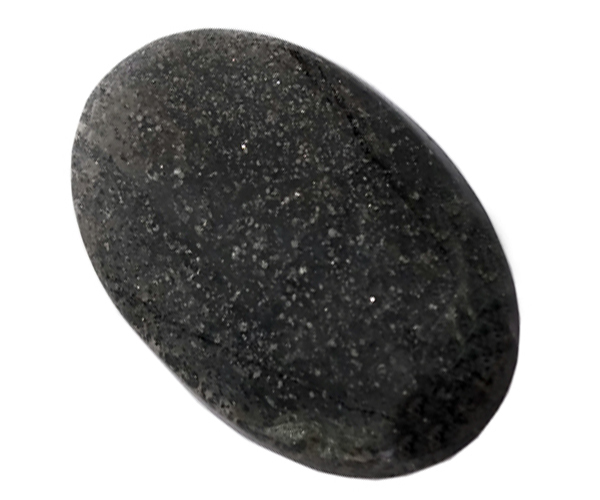 Natural Colorless Solid Black Sun Stone