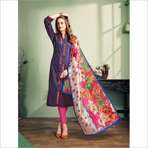 Available In Multicolor Ladies Plain Kurti Set