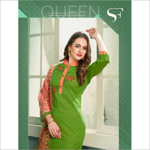 Available In Multicolor Chinese Collar Kurti Set