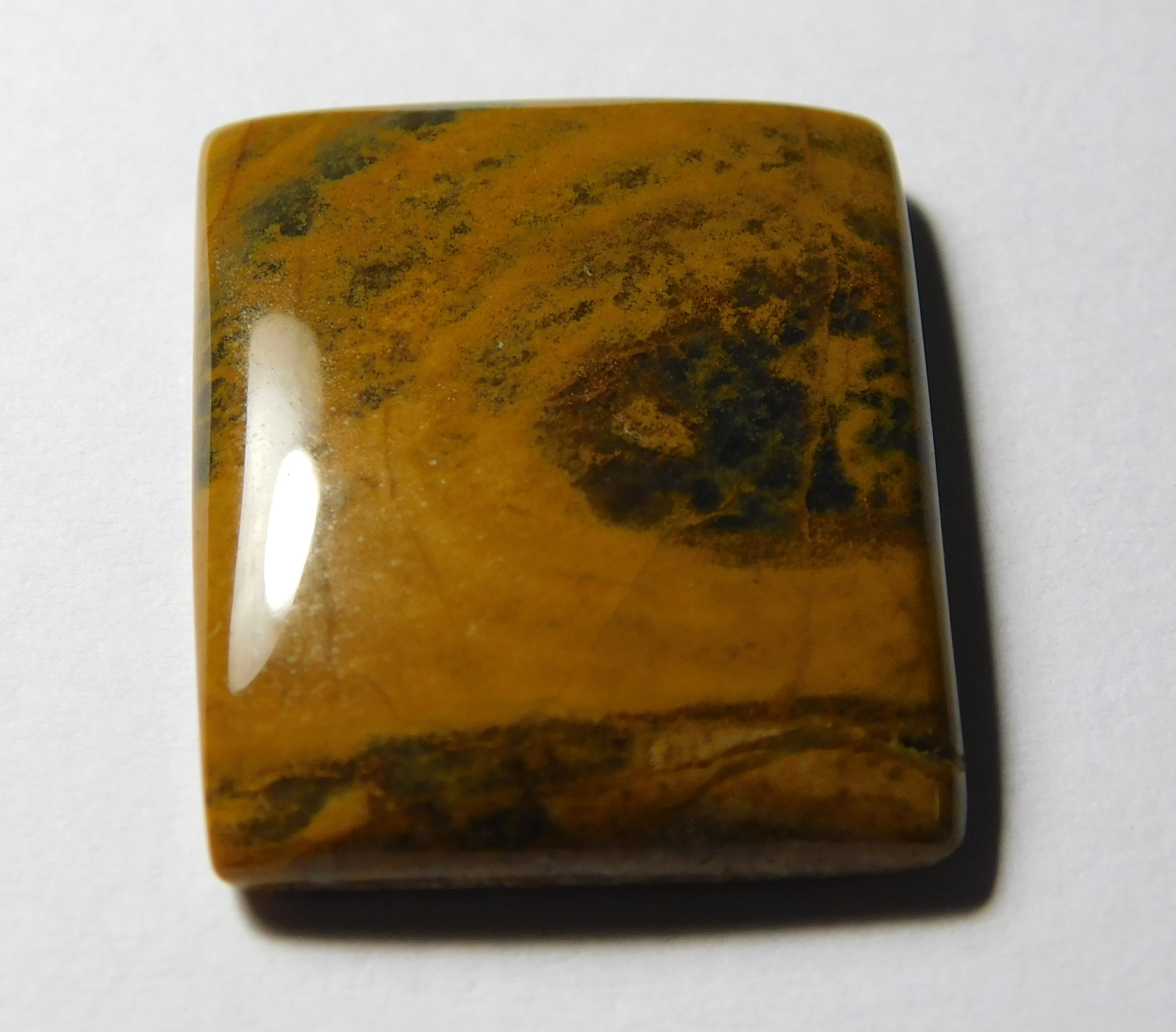 Mokaite Gemstone - 26.60 Carat Natural Octagon Cabochon | Excellent Grade, 19x22 Mm Size, Authentic Agate Quality